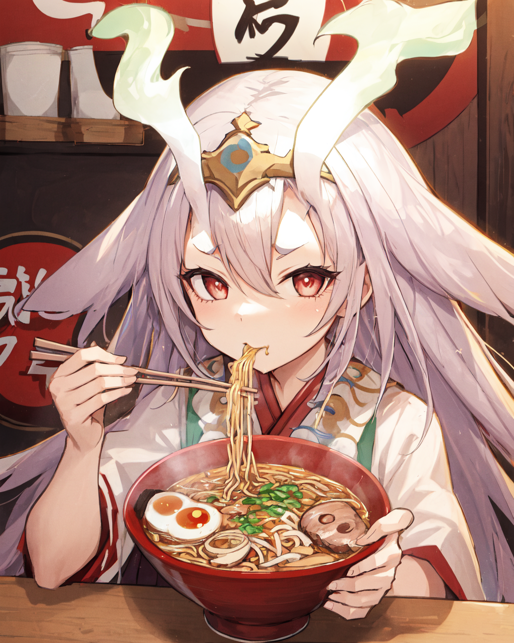 40431-142fcad780,DPM++ 2M Karras Test,32725177,8,20,1girl_,Kurikara-Tendou,ramen_shop,holding_chopsticks,__eating_ramen,_restaurant,______,.png